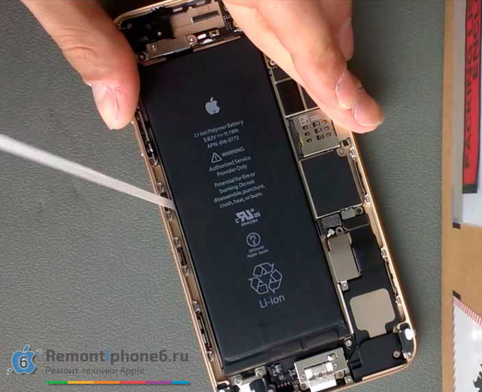 Замена аккумулятора на iPhone 6 Plus